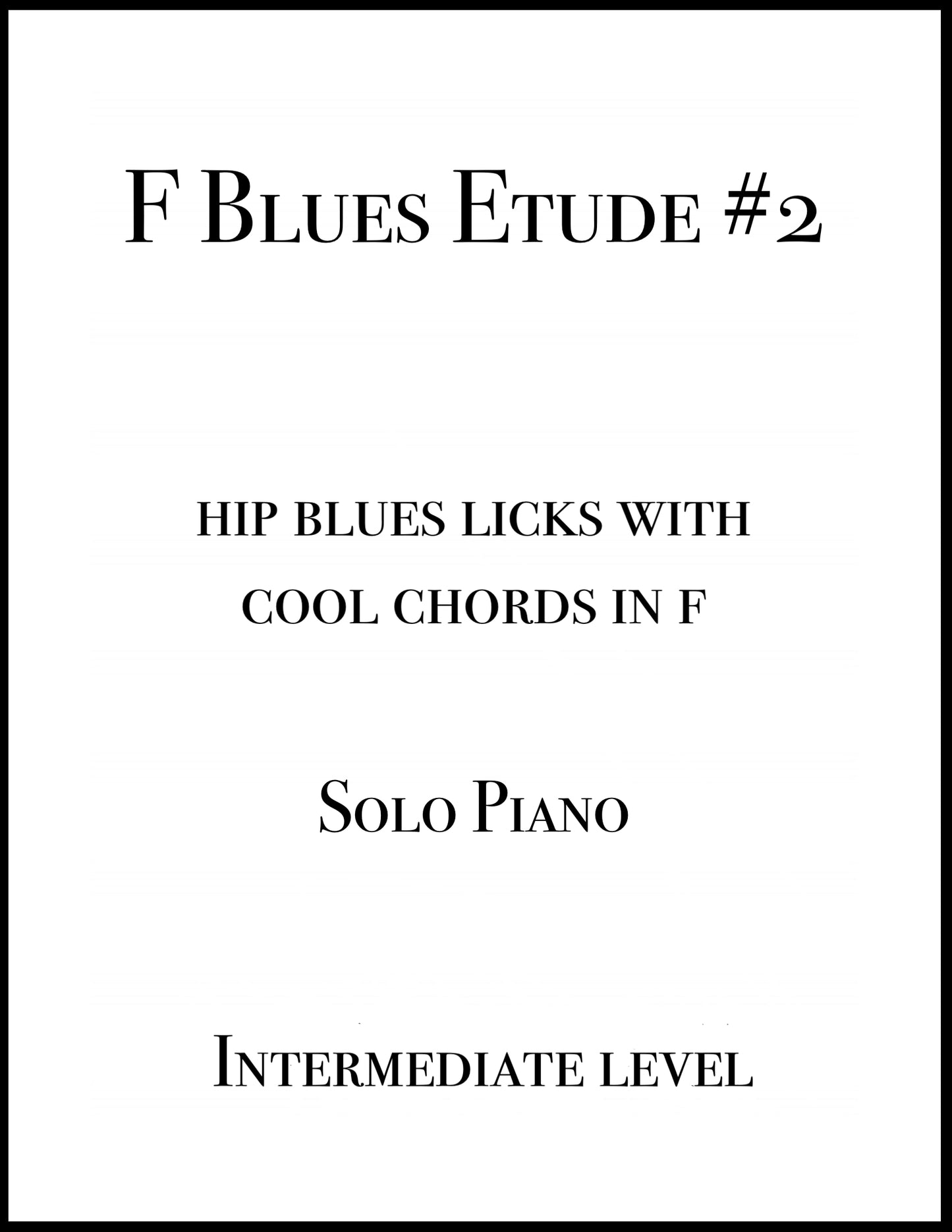 F Blues Etude #2