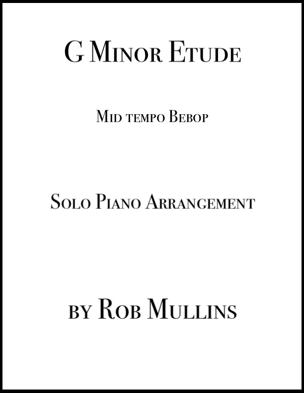 G Minor Etude